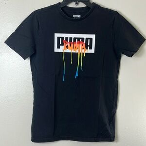 PUMA Tie-Dye Smash Jersey Pack Black Graphic Tee shirt kid’s L